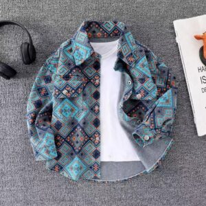 Classy full sleeve print shirt with Inner