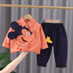 Micky Mouse full sleeve shirt-pant set